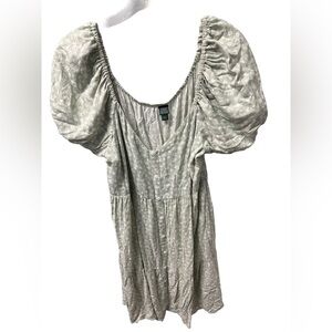 Wild Fable Women's Large floral puff sleeve mini dress. Boho cottagecore